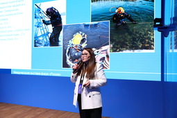 Алсу Аглямова проводит лекцию на тему «Секреты газовой реки Прикамья»