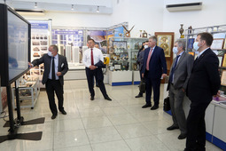 Делегация ООО "Газпром трансгаз Чайковский" на АО "Ижевский электромеханический завод "Купол" (фото предоставлено пресс-службой АО "Ижевский электромеханический завод "Купол")