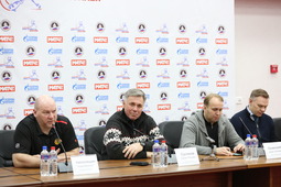 Слева направо: Андрей Николишин, Сергей Сусликов, Денис Казанский, Алексей Бадюков