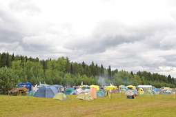 Лагерь участников турслета в Нечкино