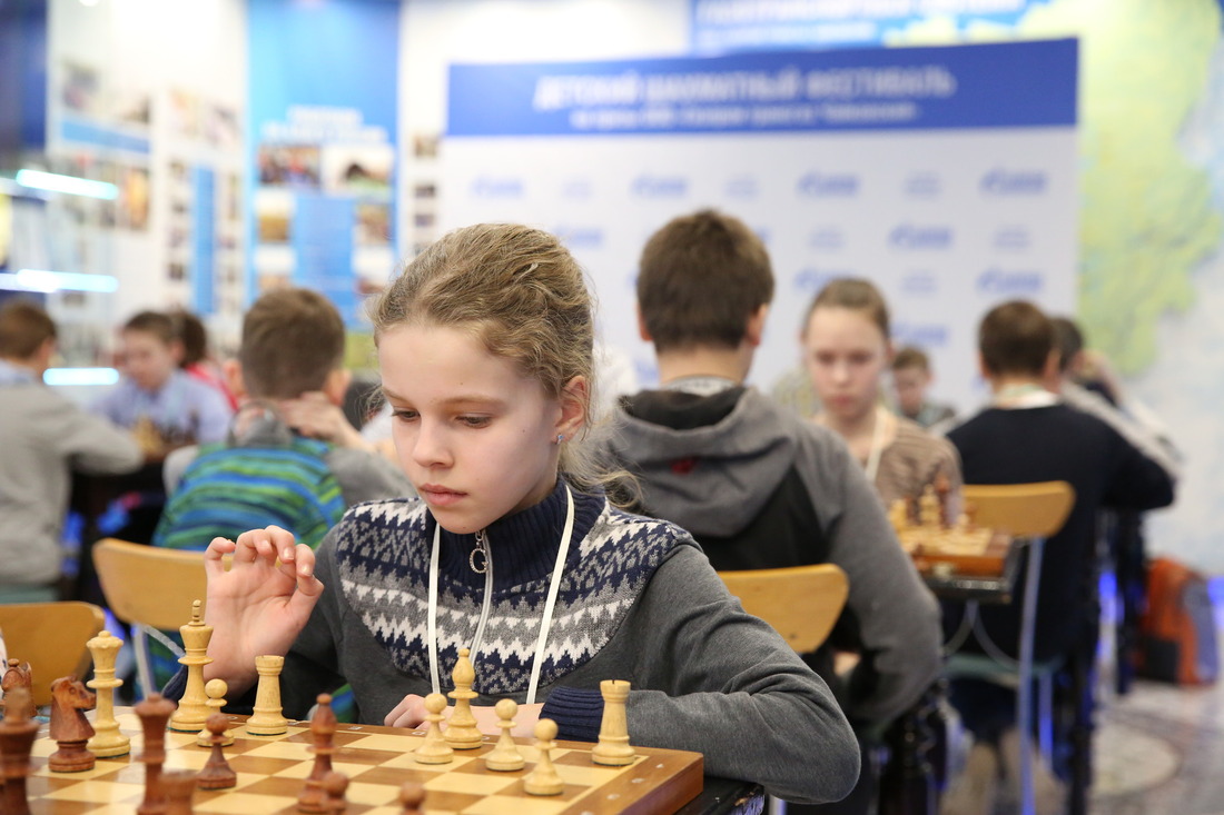 В шахматном фестивале принимали участие дети от 5 до 17 лет